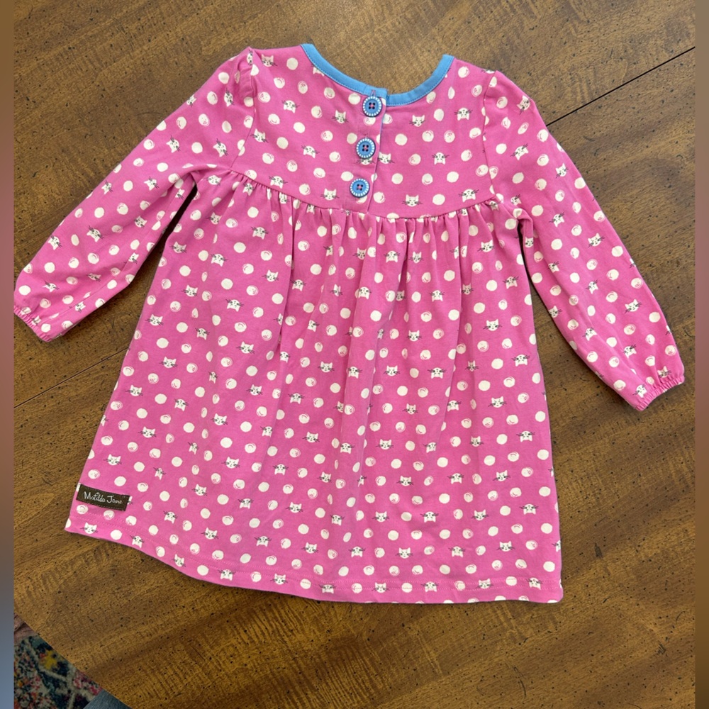 Matilda Jane Cat Dress Pink Long Sleeve Toddler Girls 12-18 Months - Picture 5 of 9